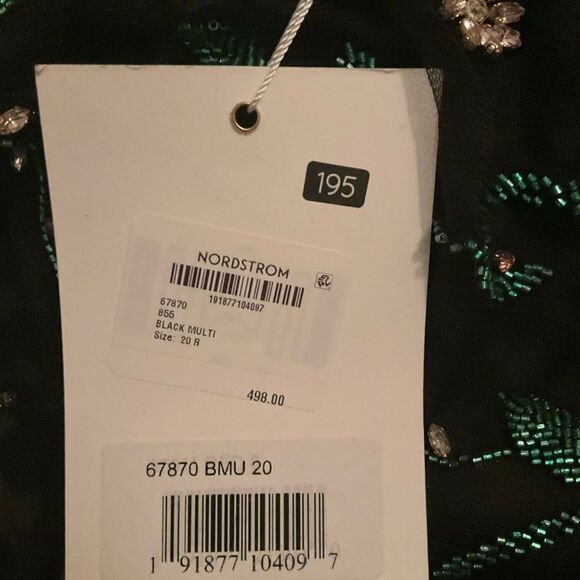 Mac Duggal 67870 Womens BEADED ILLUSION HIGH NECK TRUMPET GOWN - Picture 14 of 14